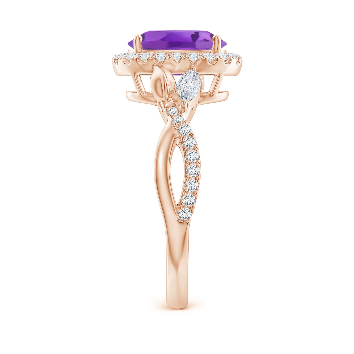 AA - Amethyst / 2.06 CT / 14 KT Rose Gold