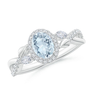 Oval A Aquamarine