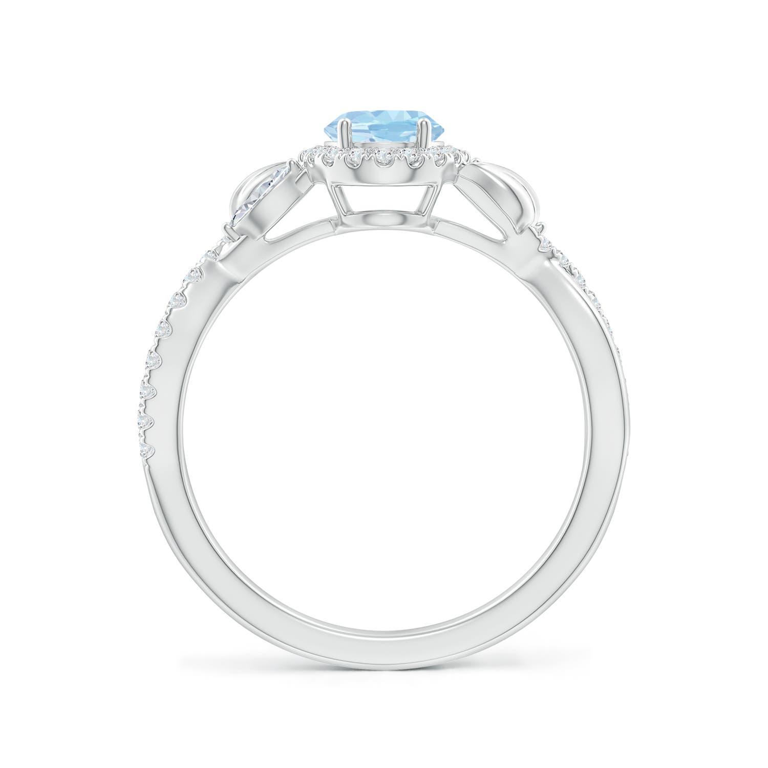 AAA - Aquamarine / 1 CT / 14 KT White Gold