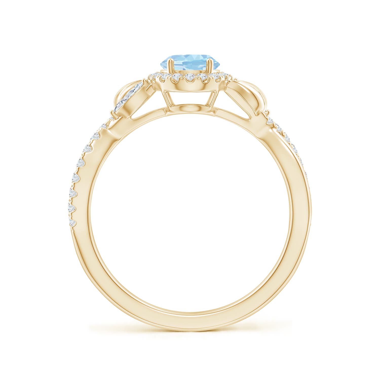 AAA - Aquamarine / 1 CT / 14 KT Yellow Gold