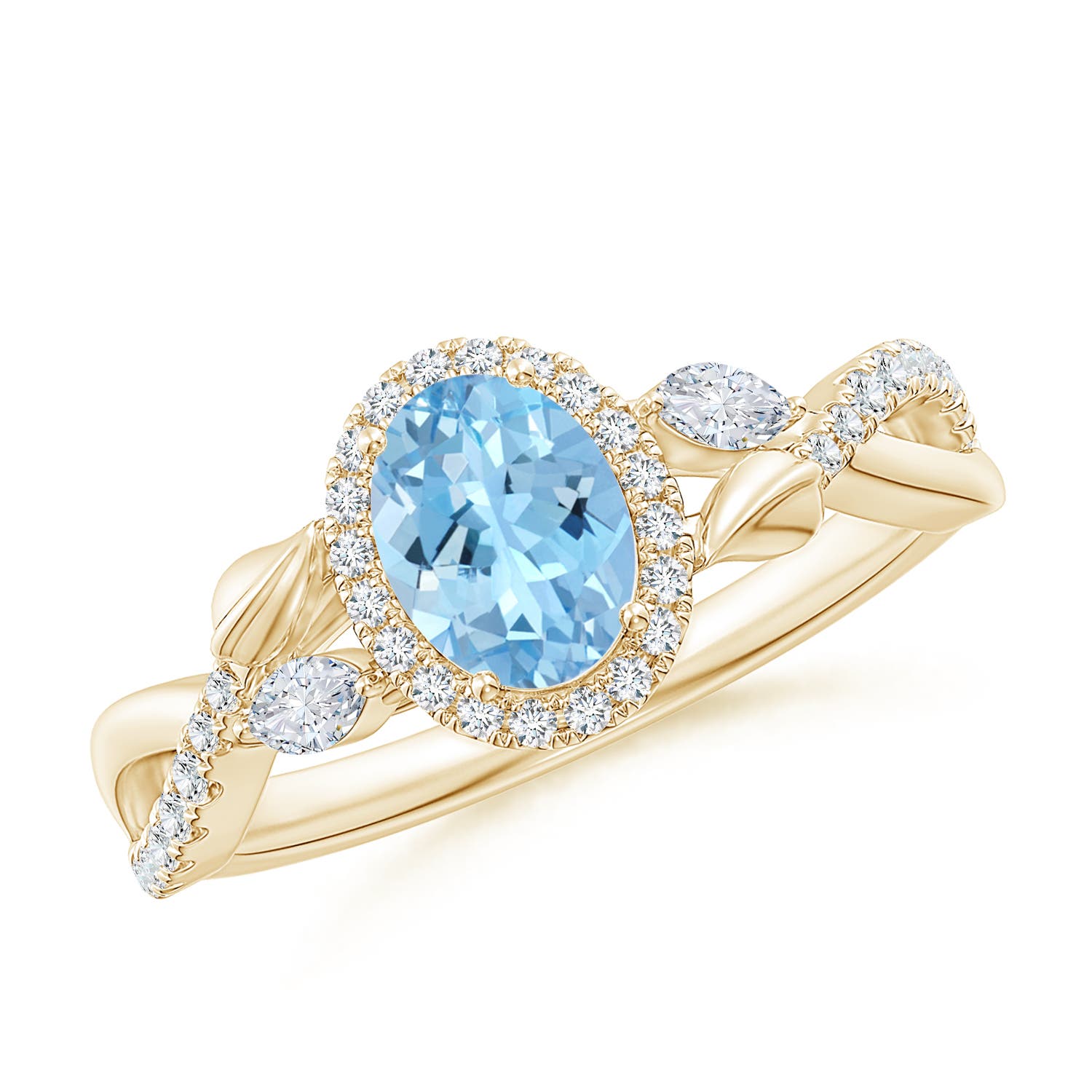 AAAA - Aquamarine / 1 CT / 14 KT Yellow Gold