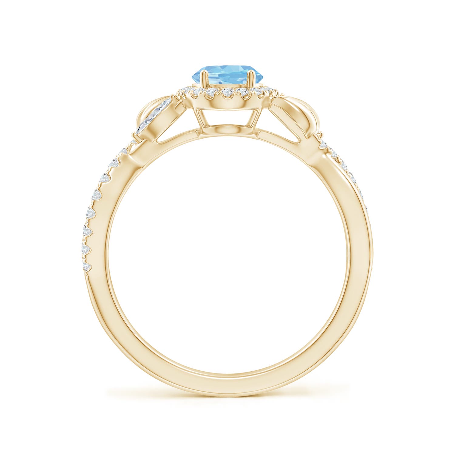 AAAA - Aquamarine / 1 CT / 14 KT Yellow Gold