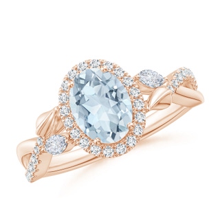 Oval A Aquamarine
