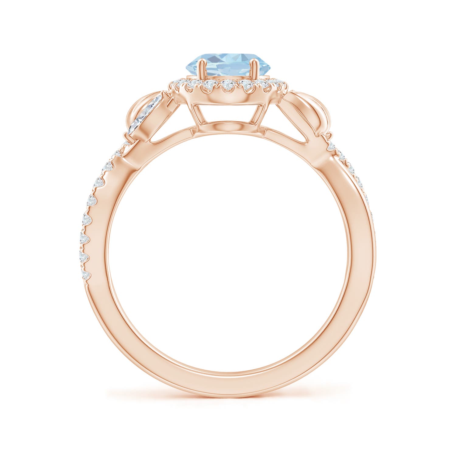 A - Aquamarine / 1.42 CT / 14 KT Rose Gold