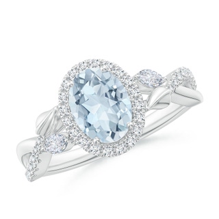 Oval A Aquamarine