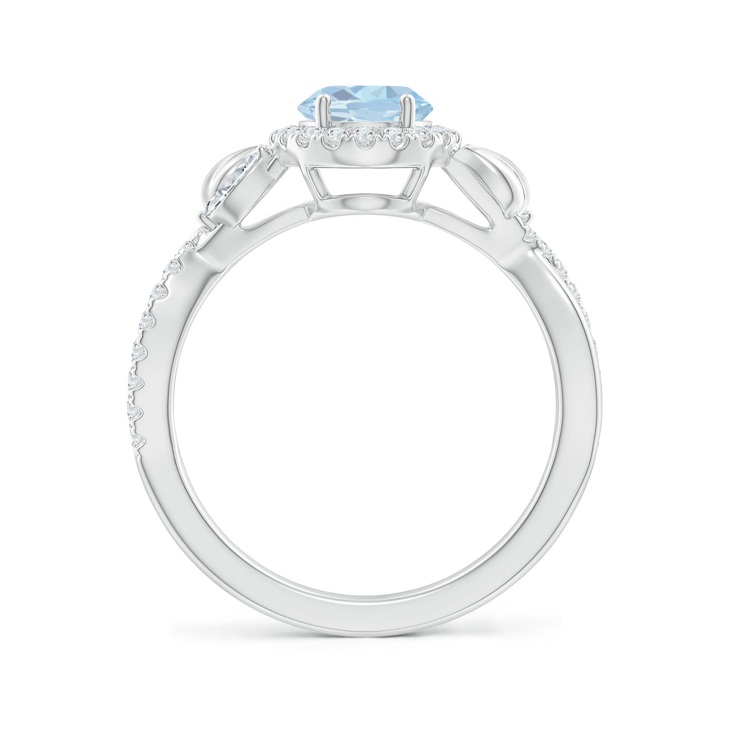 A - Aquamarine / 1.42 CT / 14 KT White Gold