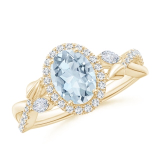 Oval A Aquamarine