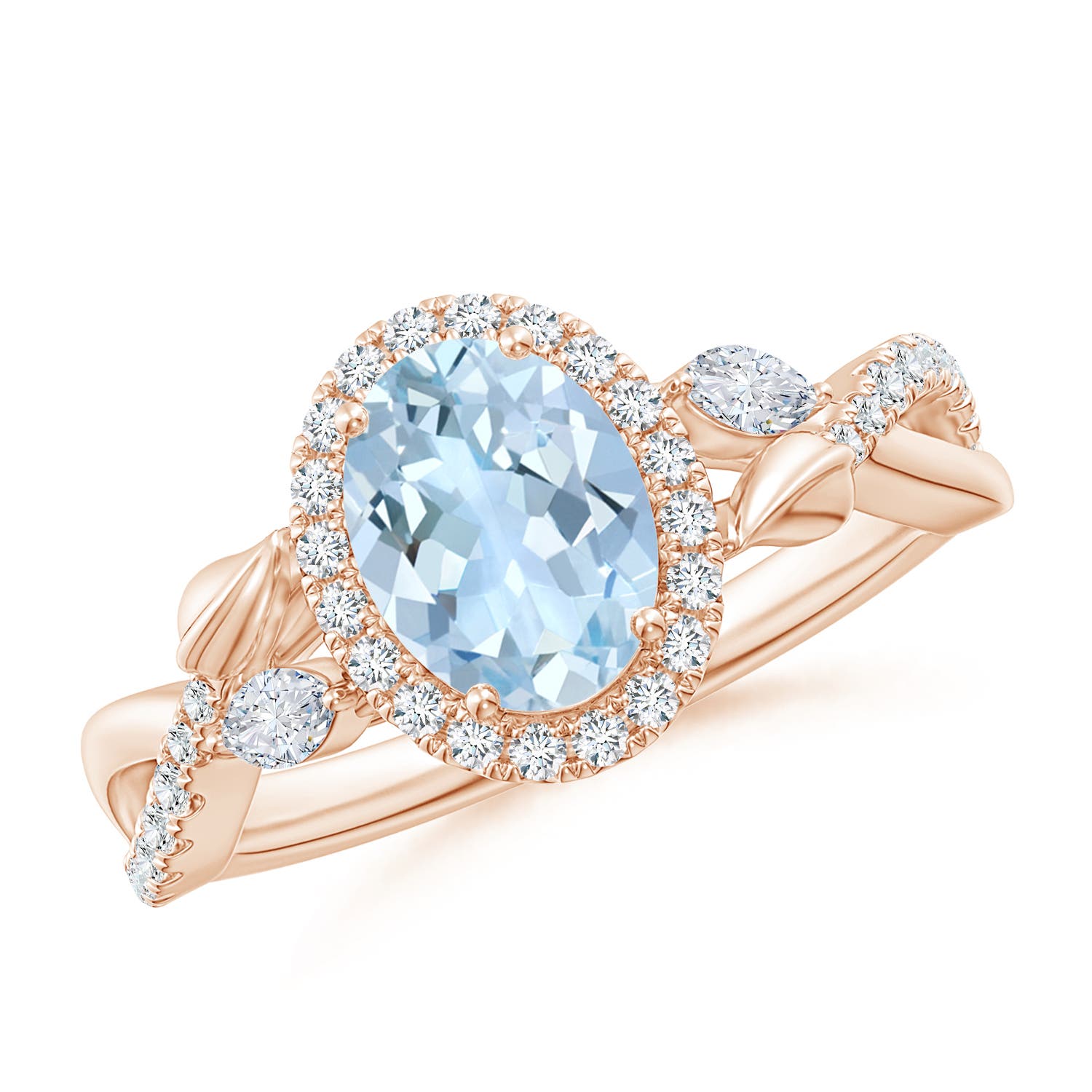 AA - Aquamarine / 1.42 CT / 14 KT Rose Gold