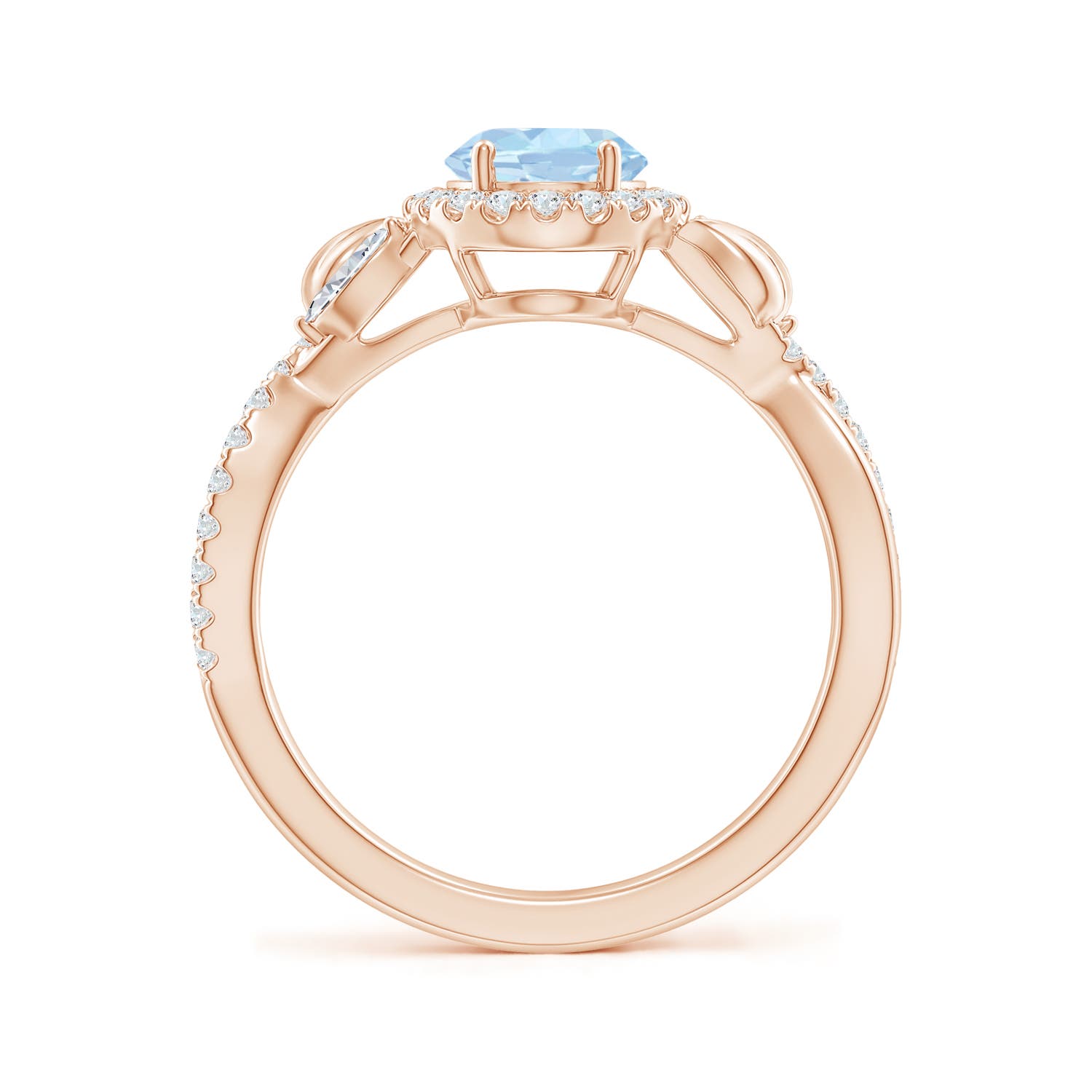 AA - Aquamarine / 1.42 CT / 14 KT Rose Gold