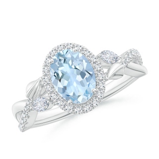 Oval AA Aquamarine