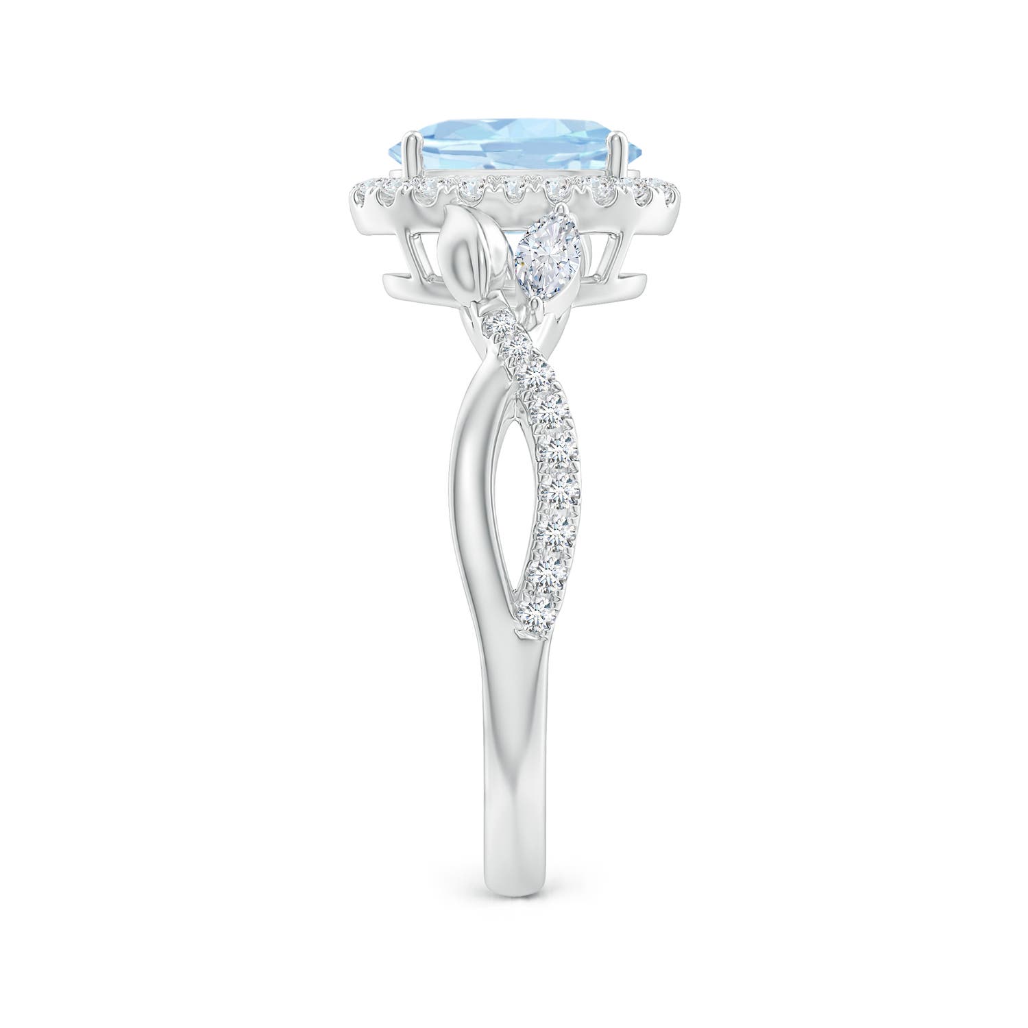 AA - Aquamarine / 1.42 CT / 14 KT White Gold