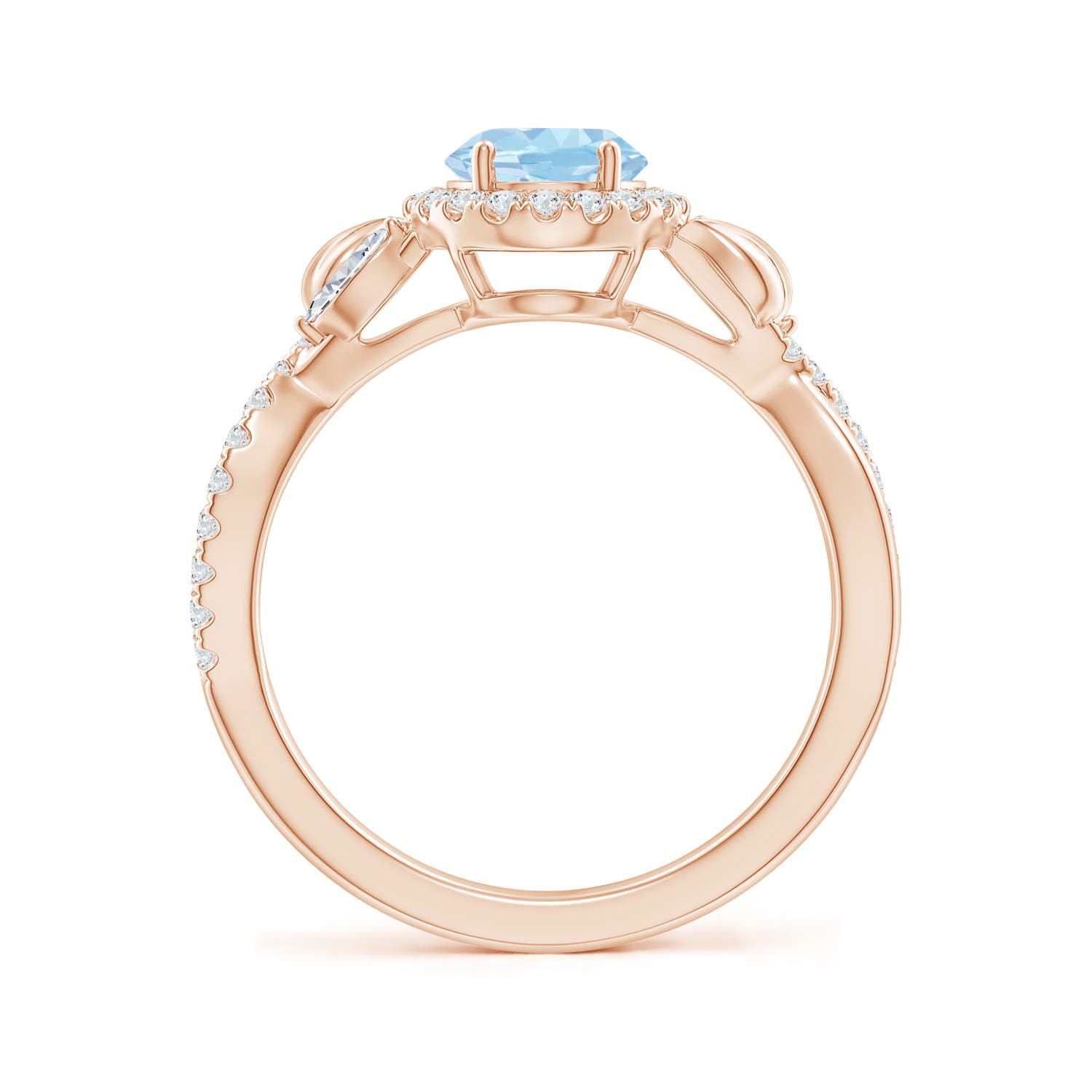 AAA - Aquamarine / 1.42 CT / 14 KT Rose Gold