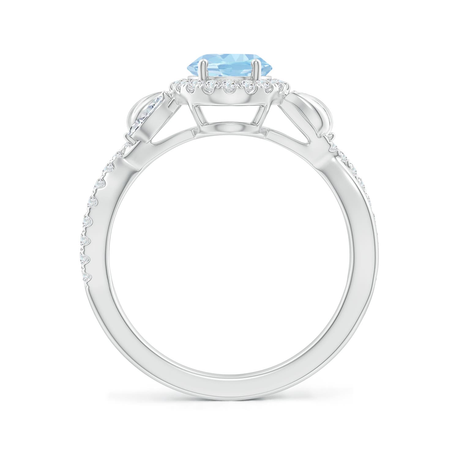 AAA - Aquamarine / 1.42 CT / 14 KT White Gold