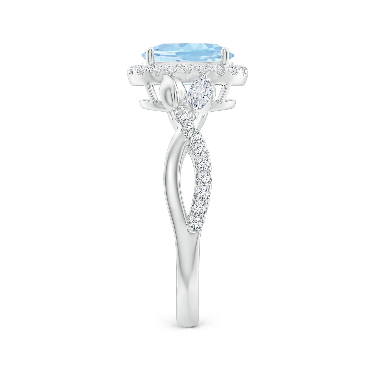 AAA - Aquamarine / 1.42 CT / 14 KT White Gold