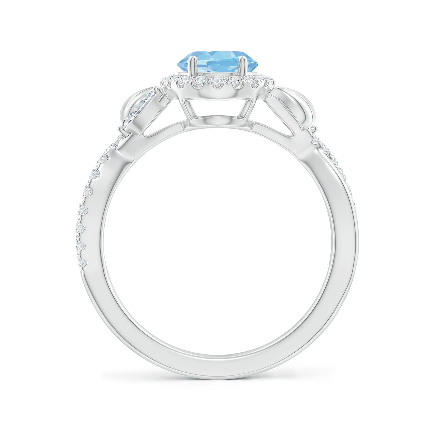 AAAA - Aquamarine / 1.42 CT / 14 KT White Gold