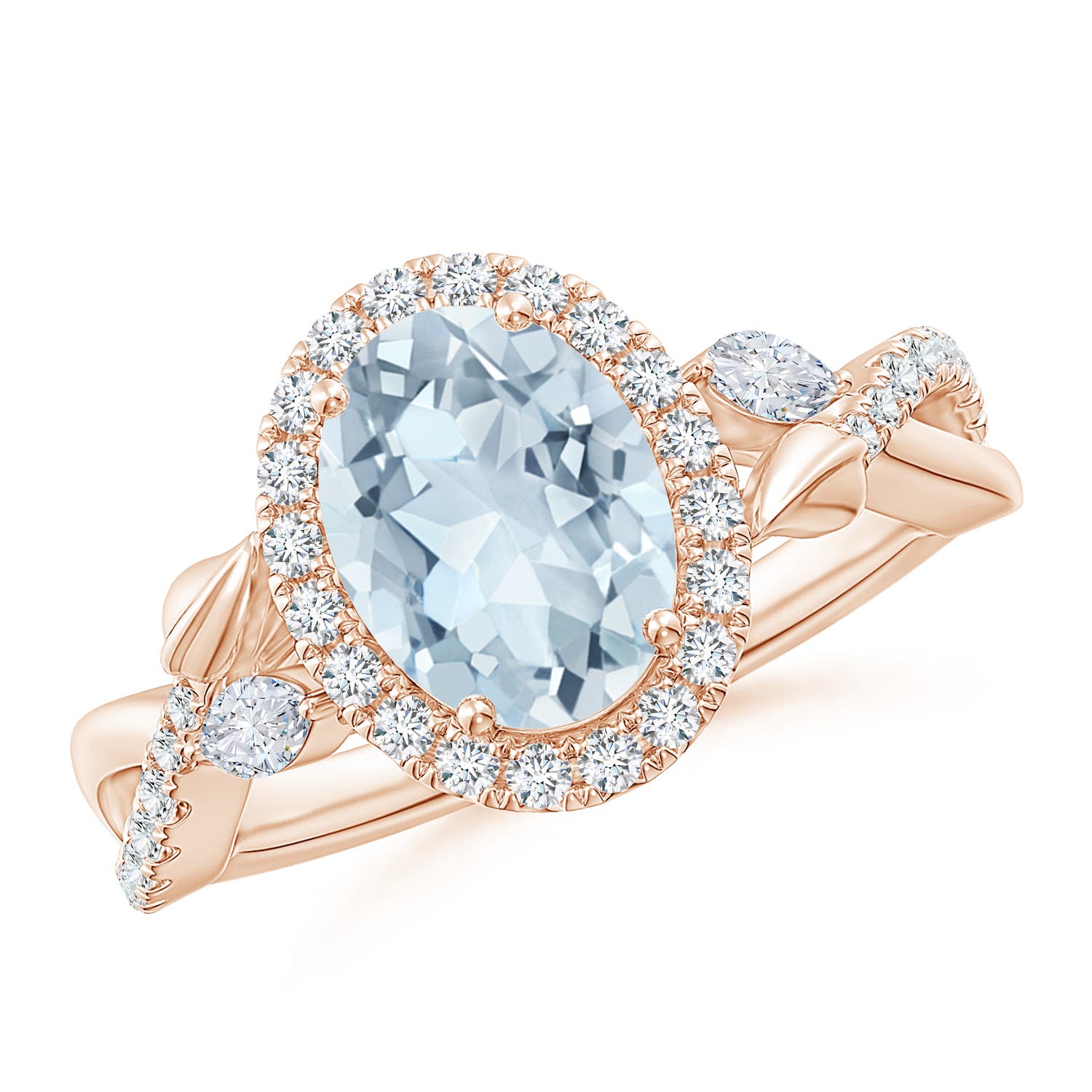 A - Aquamarine / 1.96 CT / 14 KT Rose Gold