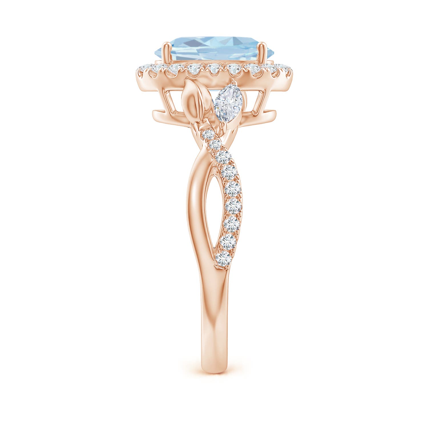 A - Aquamarine / 1.96 CT / 14 KT Rose Gold