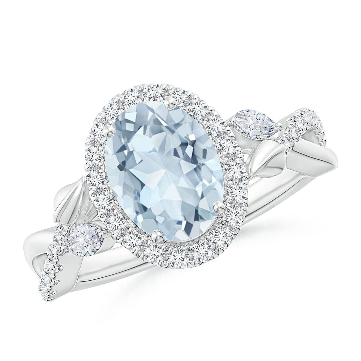 A - Aquamarine / 1.96 CT / 14 KT White Gold