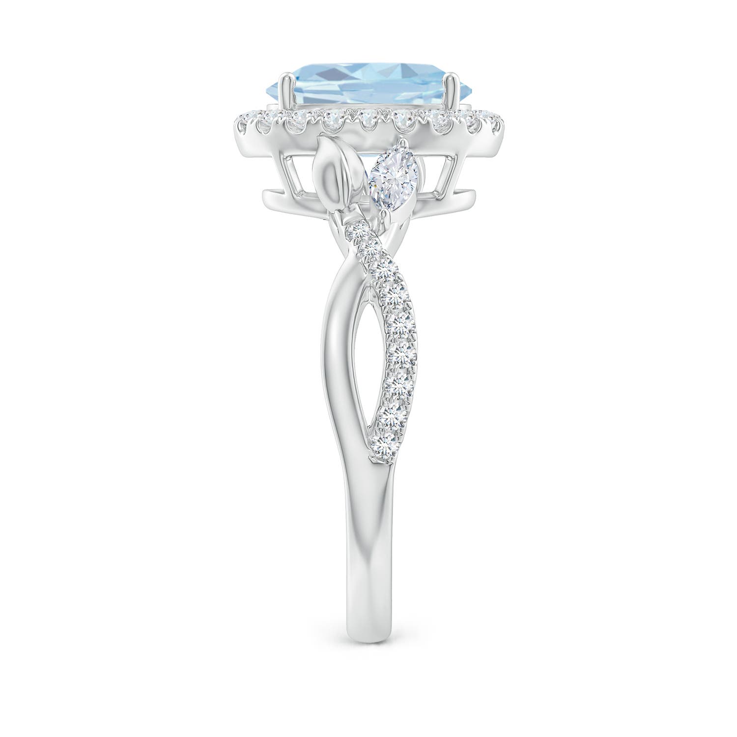 A - Aquamarine / 1.96 CT / 14 KT White Gold