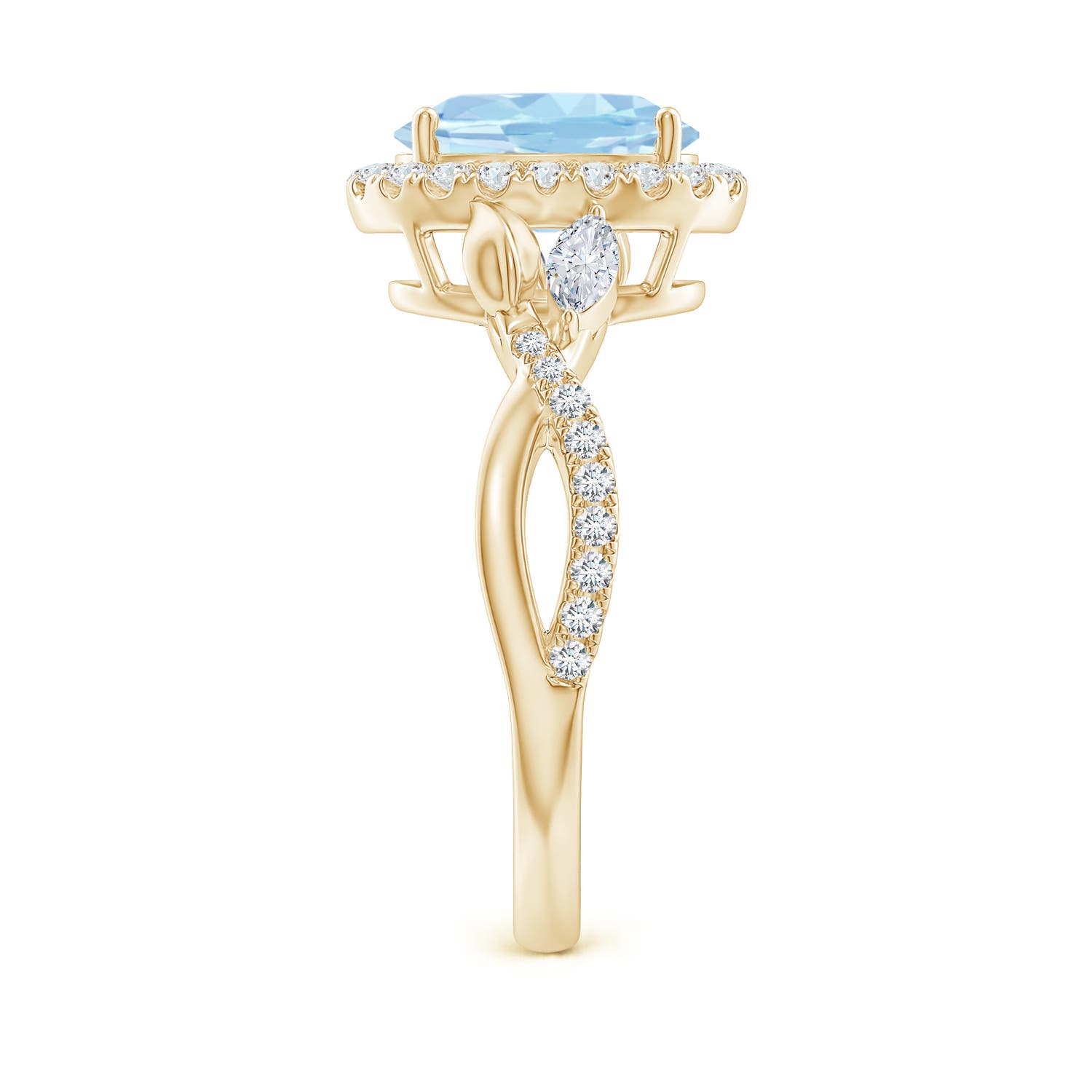 AAA - Aquamarine / 1.96 CT / 14 KT Yellow Gold