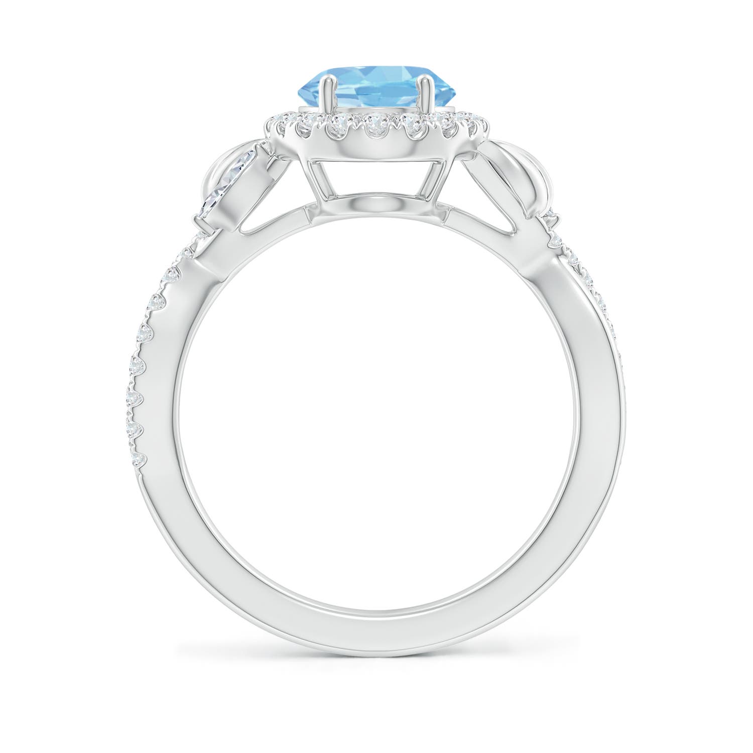 AAAA - Aquamarine / 1.96 CT / 14 KT White Gold