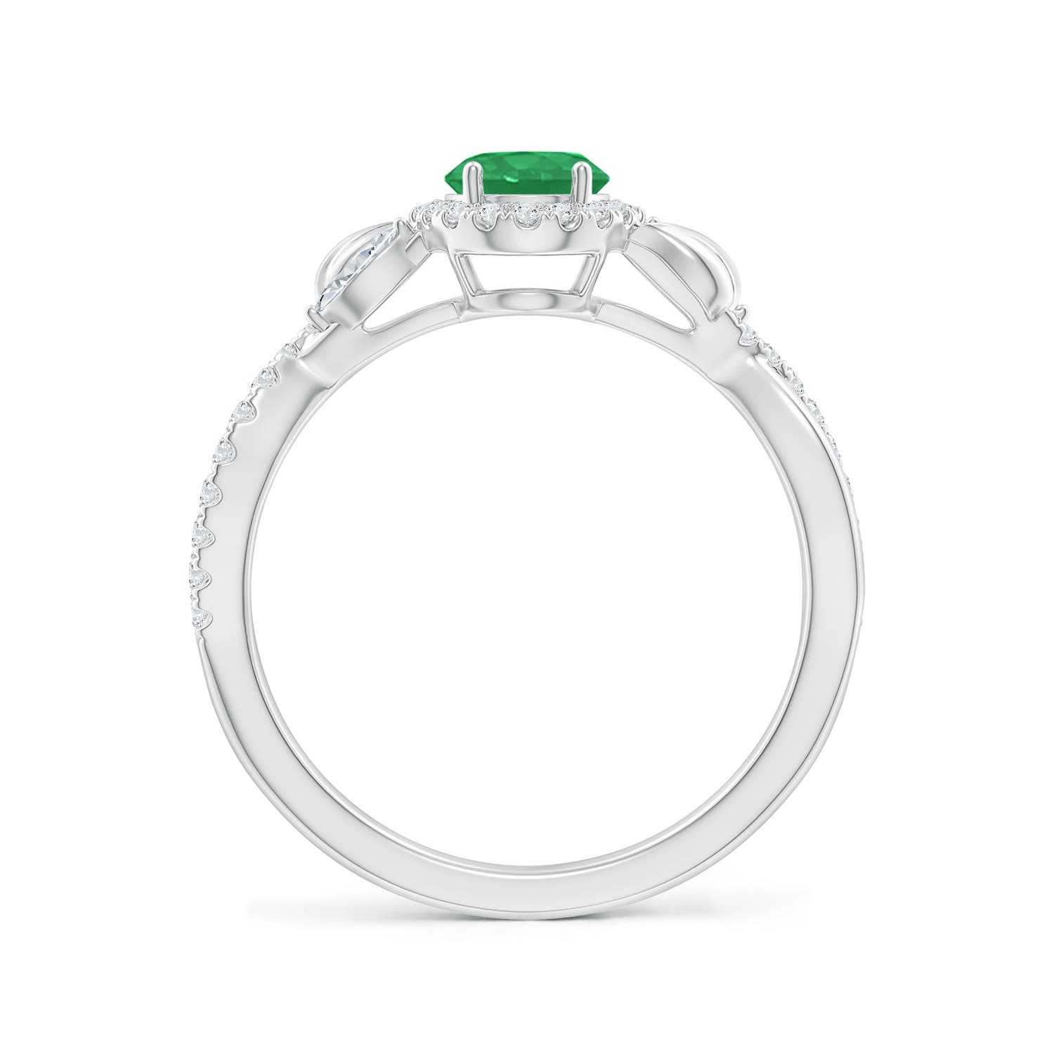 A - Emerald / 1.06 CT / 14 KT White Gold