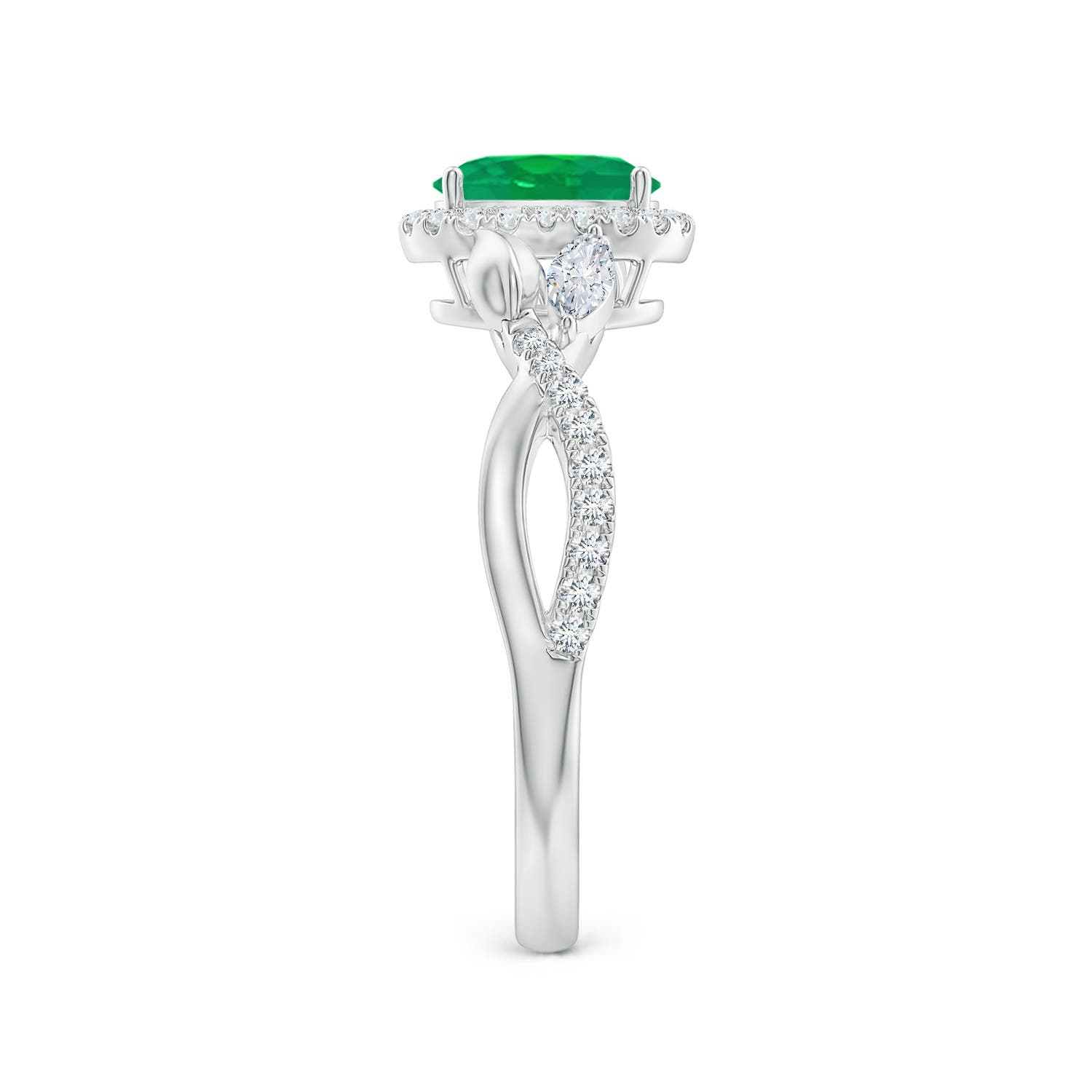 AA - Emerald / 1.06 CT / 14 KT White Gold