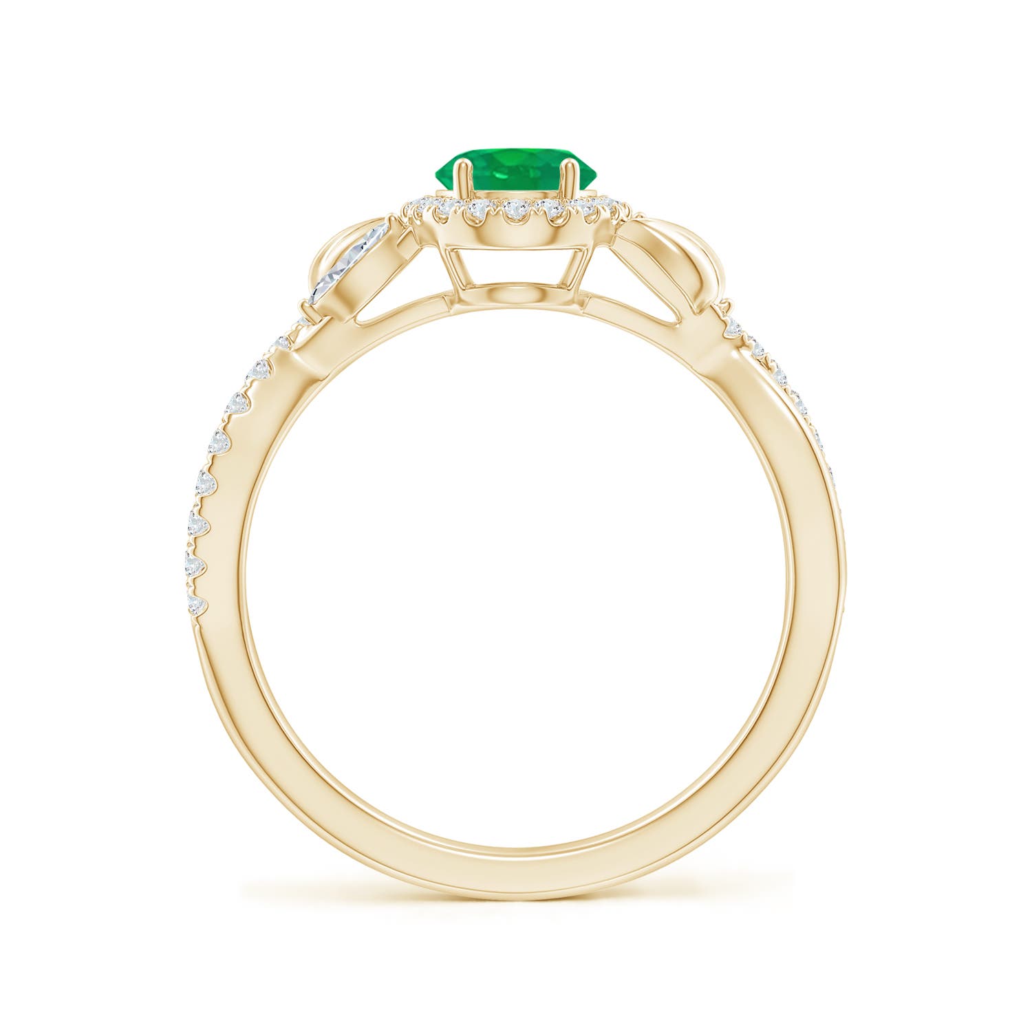 AA - Emerald / 1.06 CT / 14 KT Yellow Gold