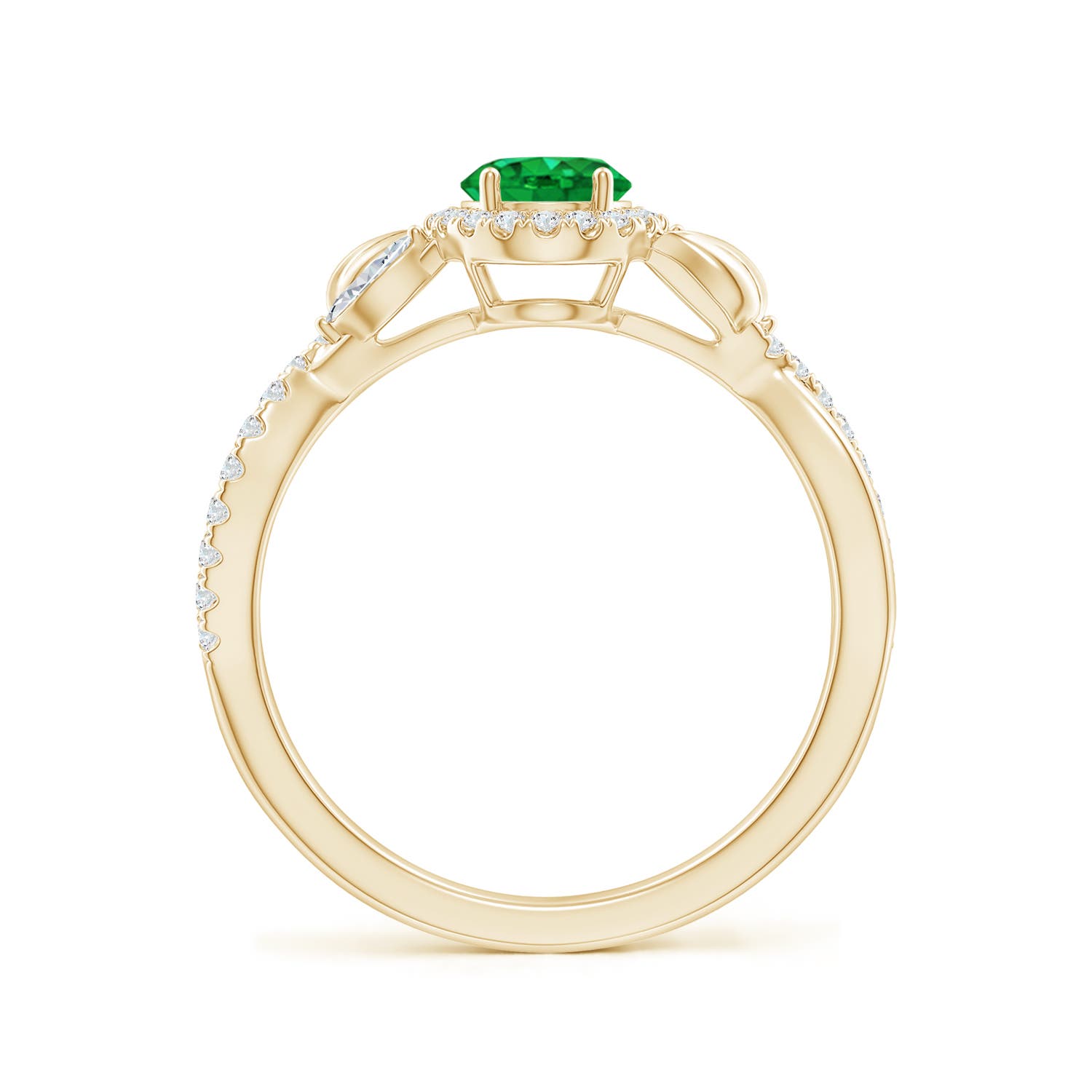 AAA - Emerald / 1.06 CT / 14 KT Yellow Gold