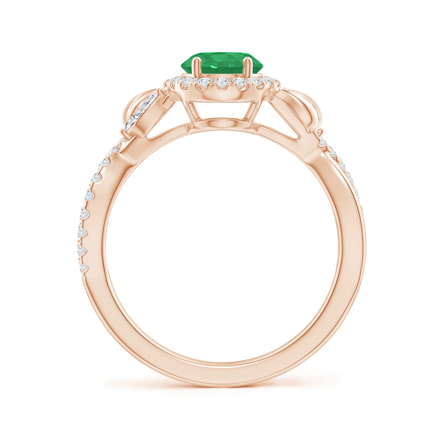 A - Emerald / 1.52 CT / 14 KT Rose Gold