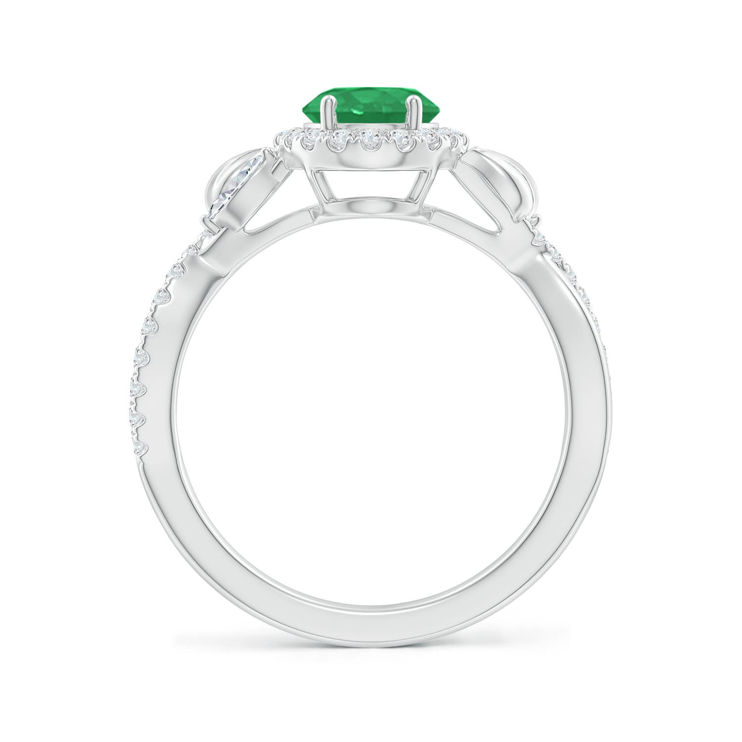 A - Emerald / 1.52 CT / 14 KT White Gold