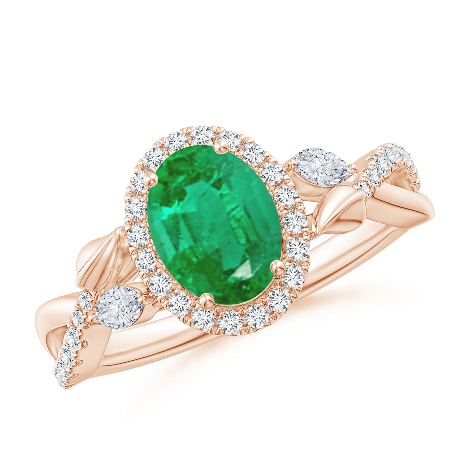 AA - Emerald / 1.52 CT / 14 KT Rose Gold