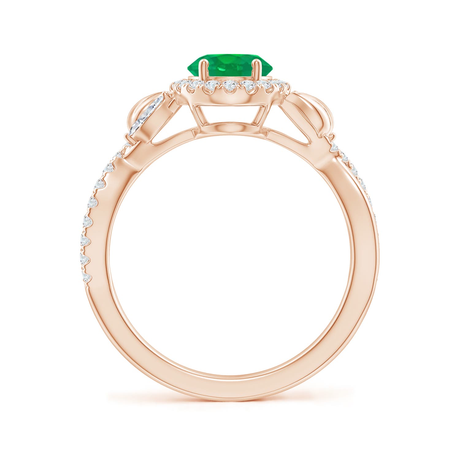 AA - Emerald / 1.52 CT / 14 KT Rose Gold