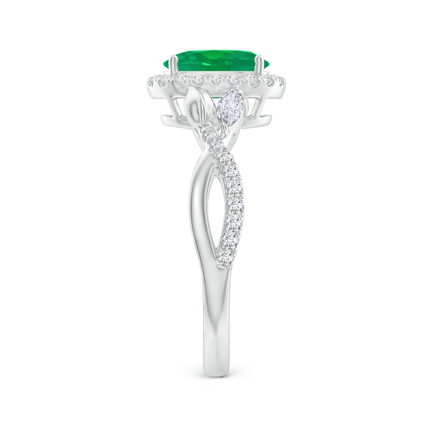 AA - Emerald / 1.52 CT / 14 KT White Gold