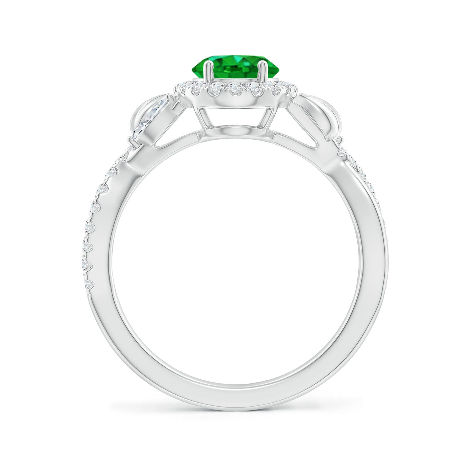 AAAA - Emerald / 1.52 CT / 14 KT White Gold