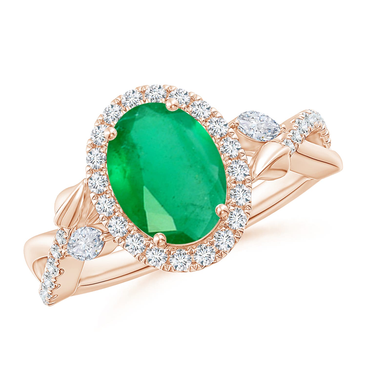 A - Emerald / 1.98 CT / 14 KT Rose Gold