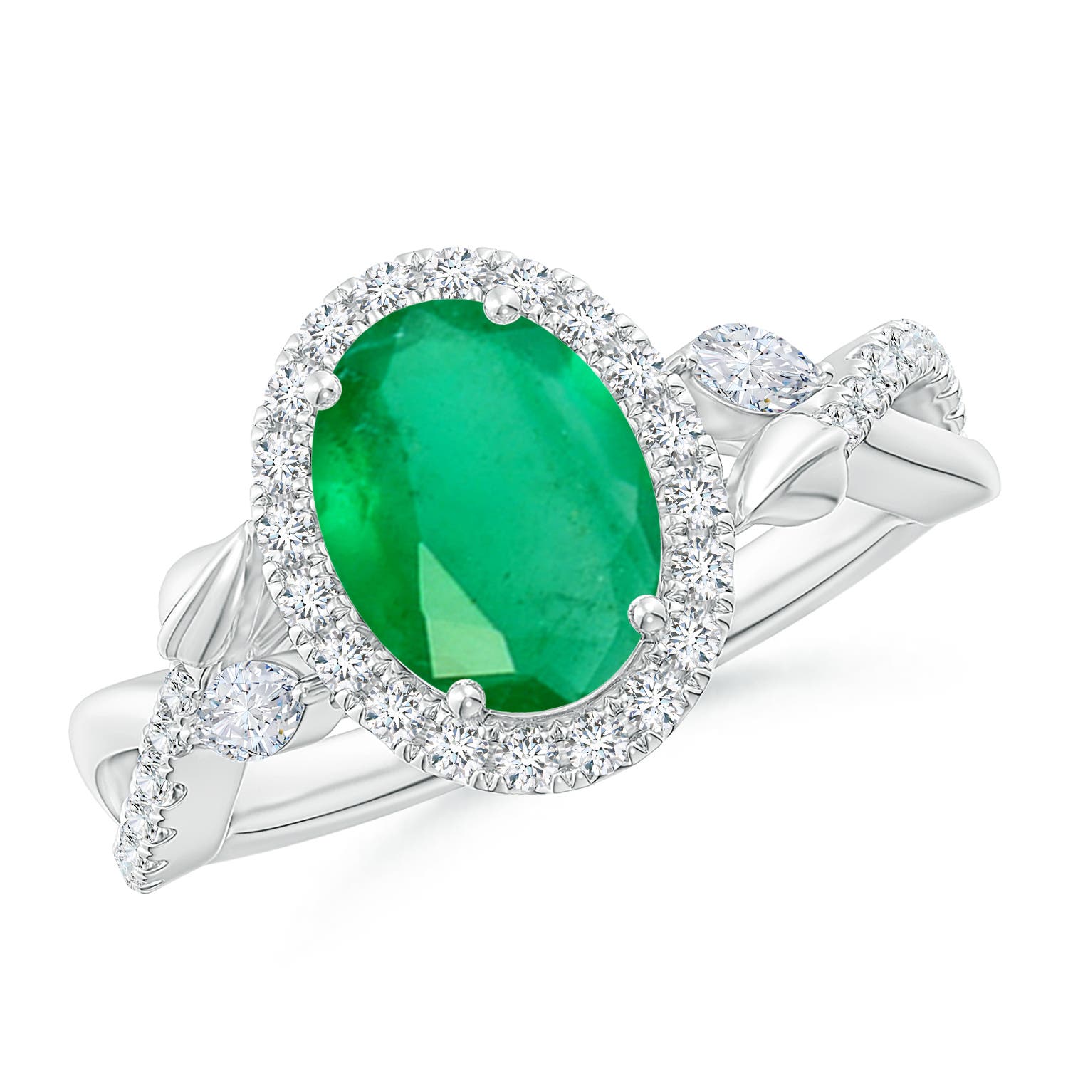 A - Emerald / 1.98 CT / 14 KT White Gold