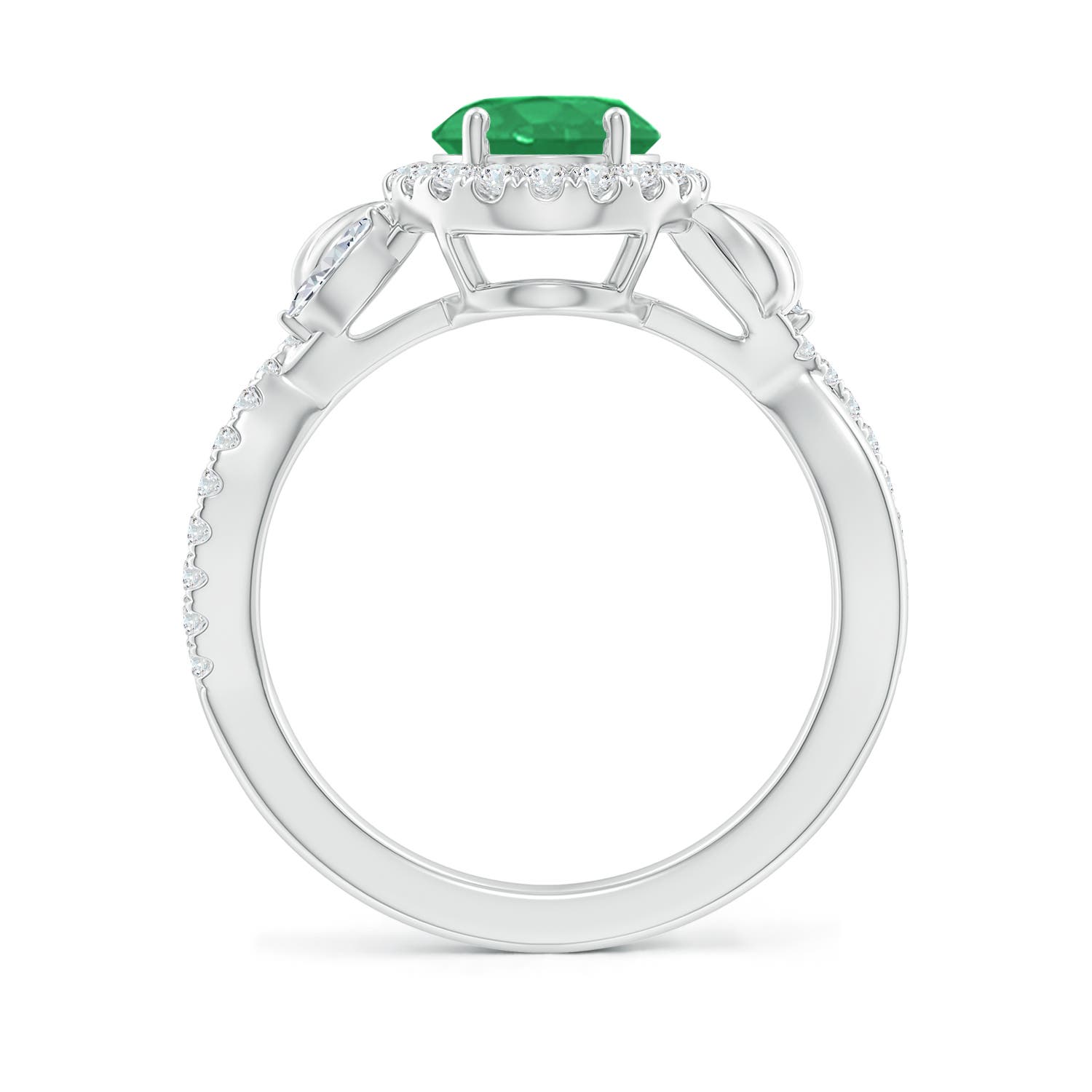 A - Emerald / 1.98 CT / 14 KT White Gold