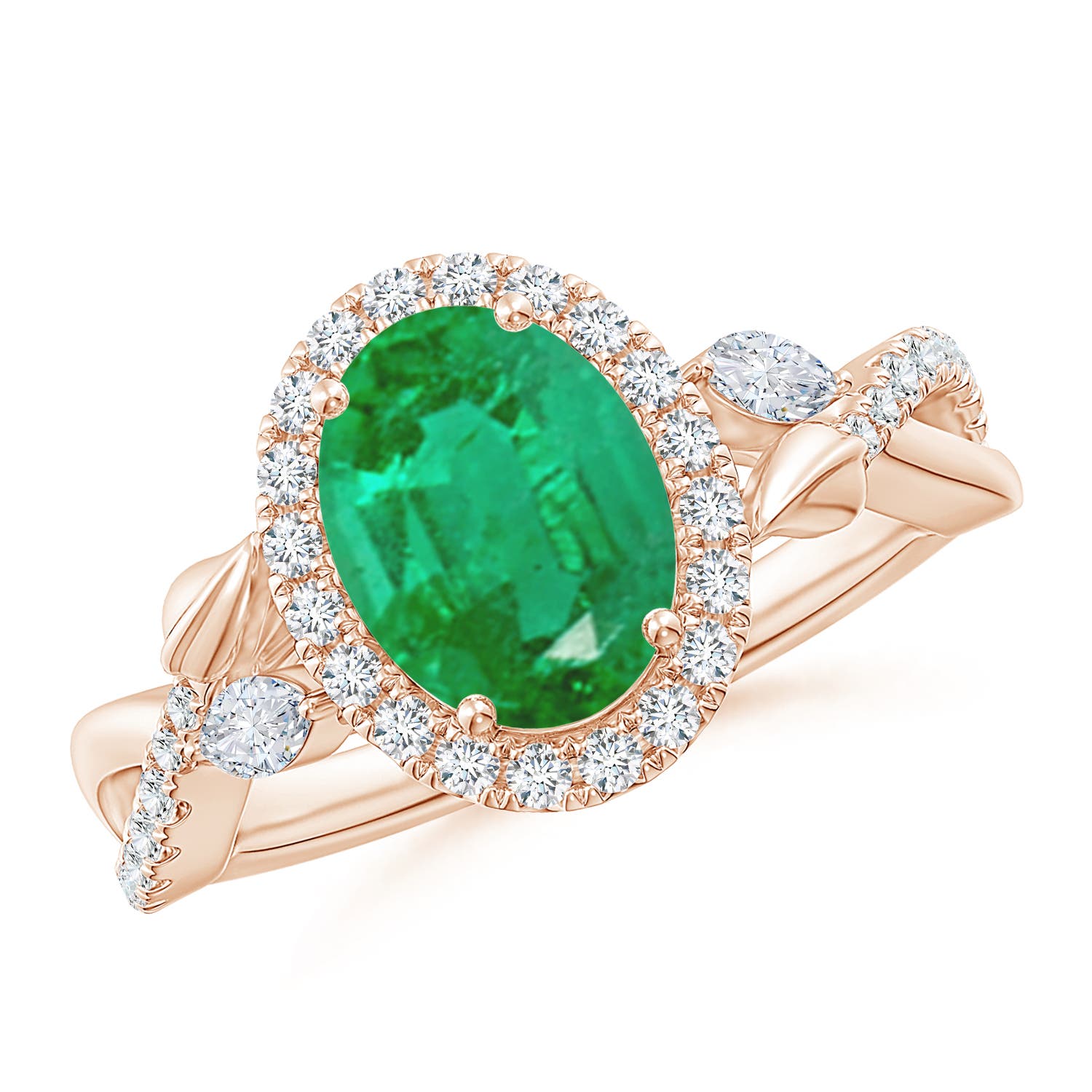 AA - Emerald / 1.98 CT / 14 KT Rose Gold