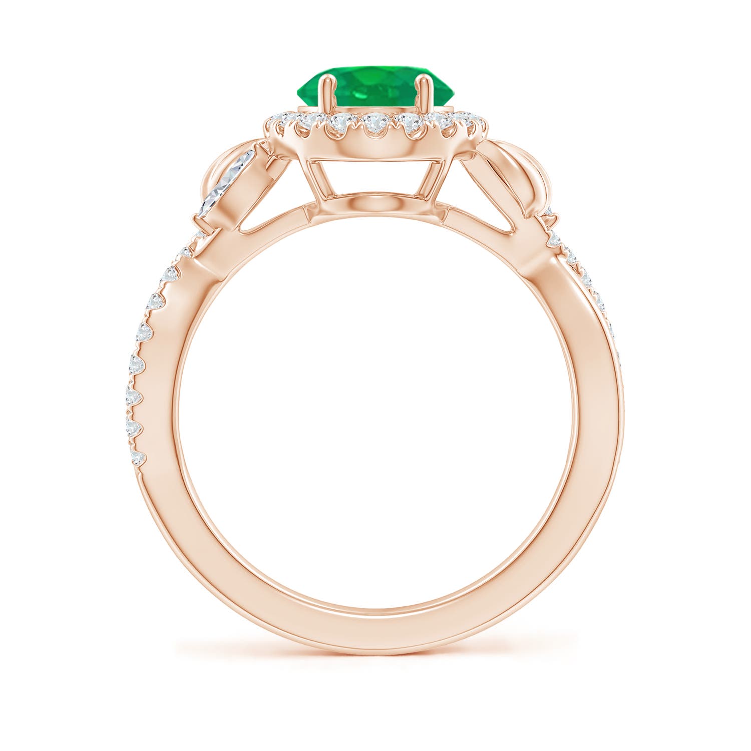 AA - Emerald / 1.98 CT / 14 KT Rose Gold