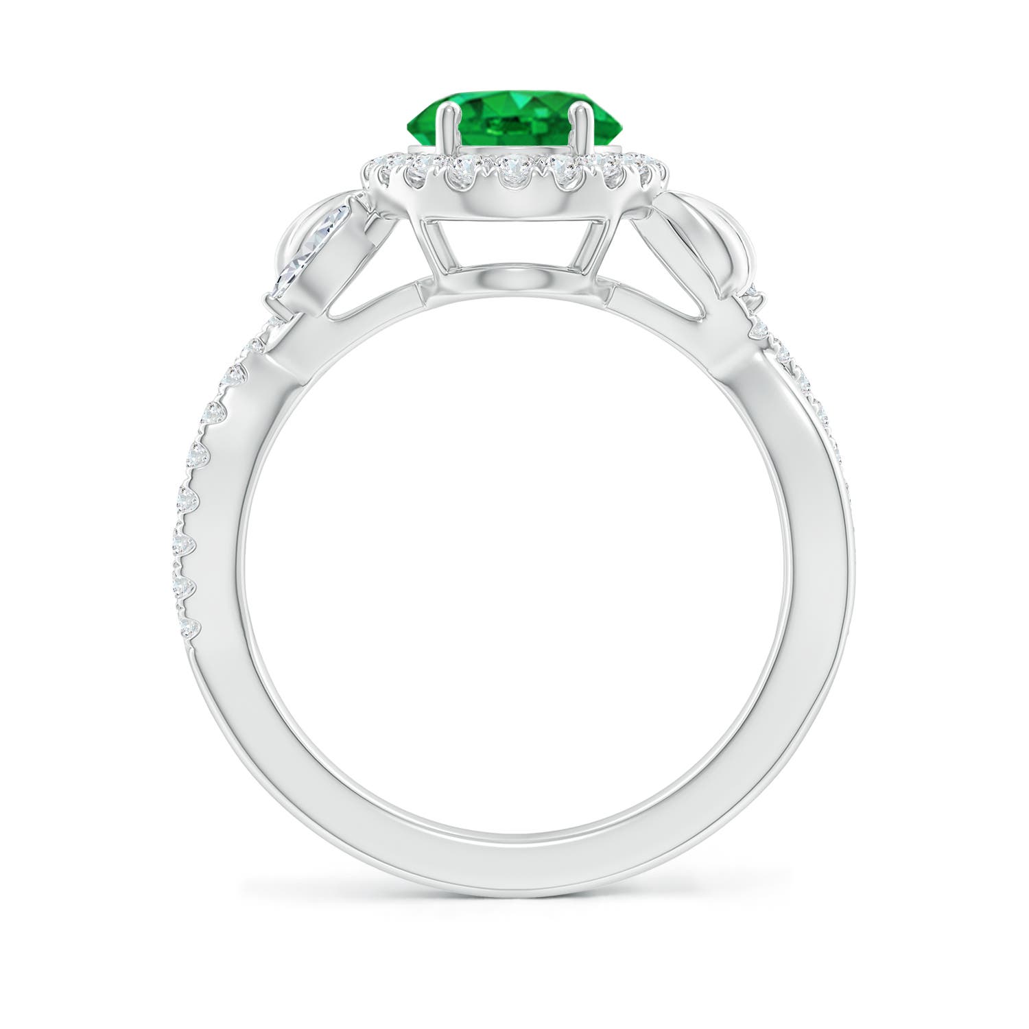 AAA - Emerald / 1.98 CT / 14 KT White Gold