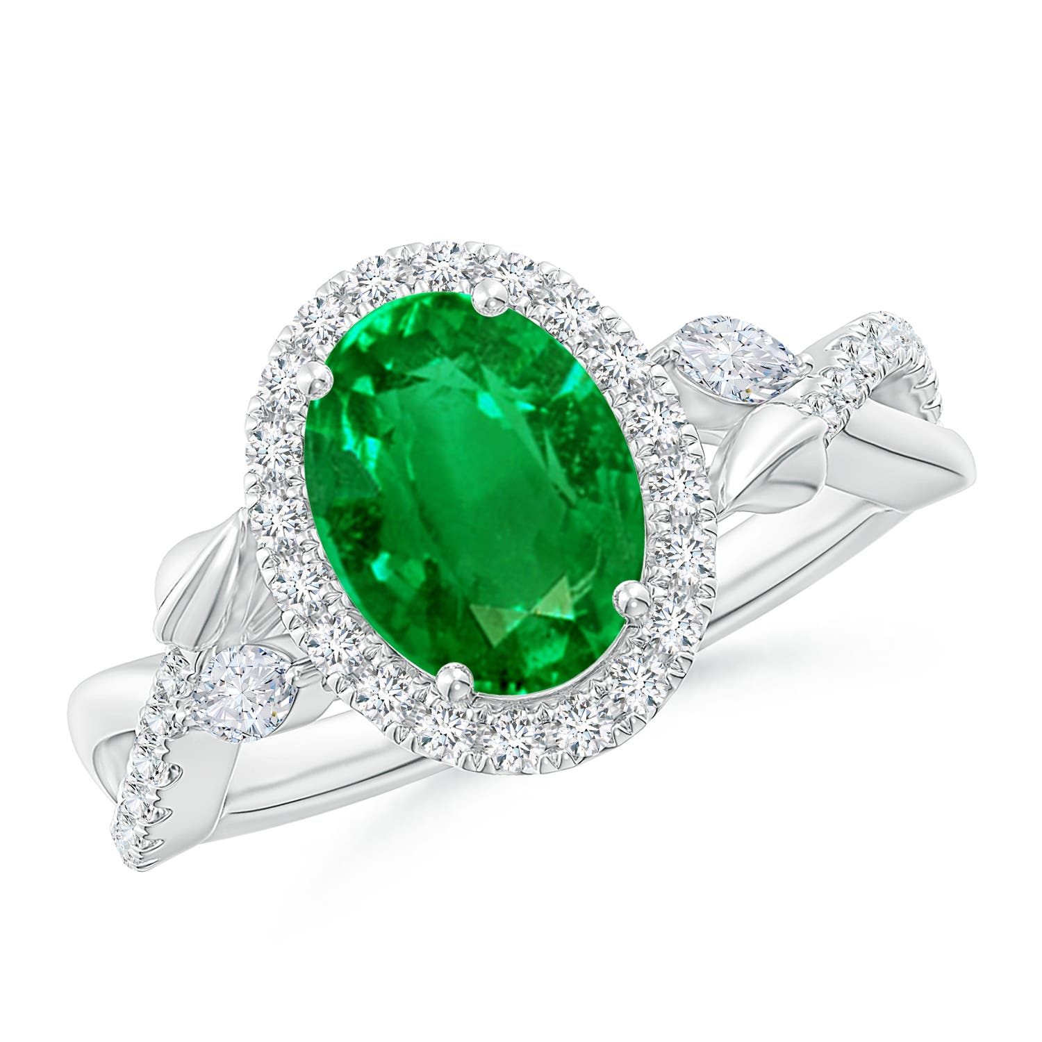 AAAA - Emerald / 1.98 CT / 14 KT White Gold