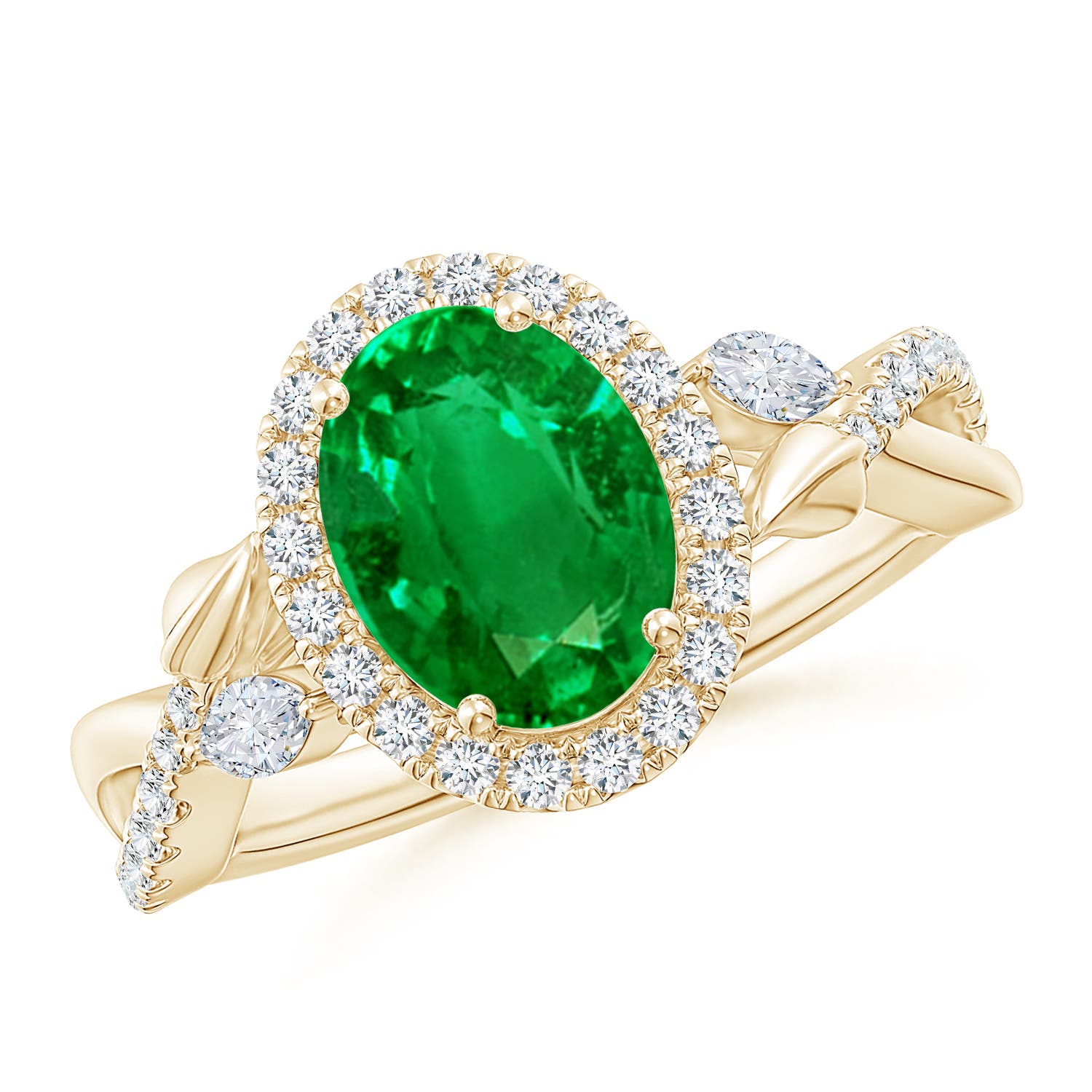 AAAA - Emerald / 1.98 CT / 14 KT Yellow Gold