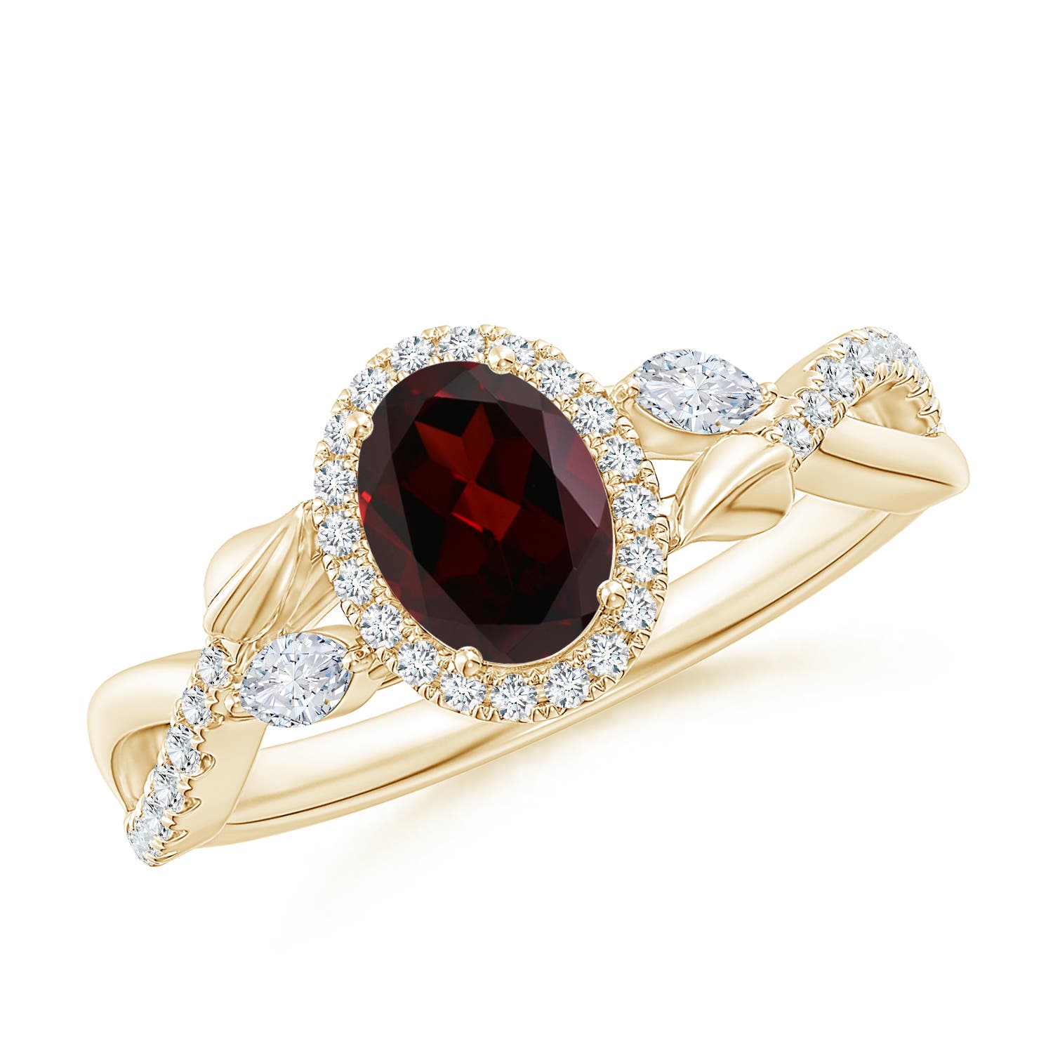 A - Garnet / 1.3 CT / 14 KT Yellow Gold