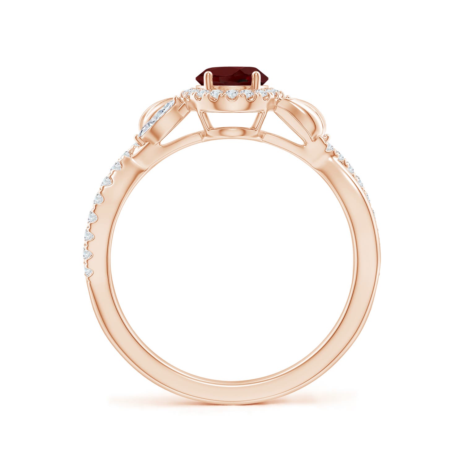 AAA - Garnet / 1.3 CT / 14 KT Rose Gold