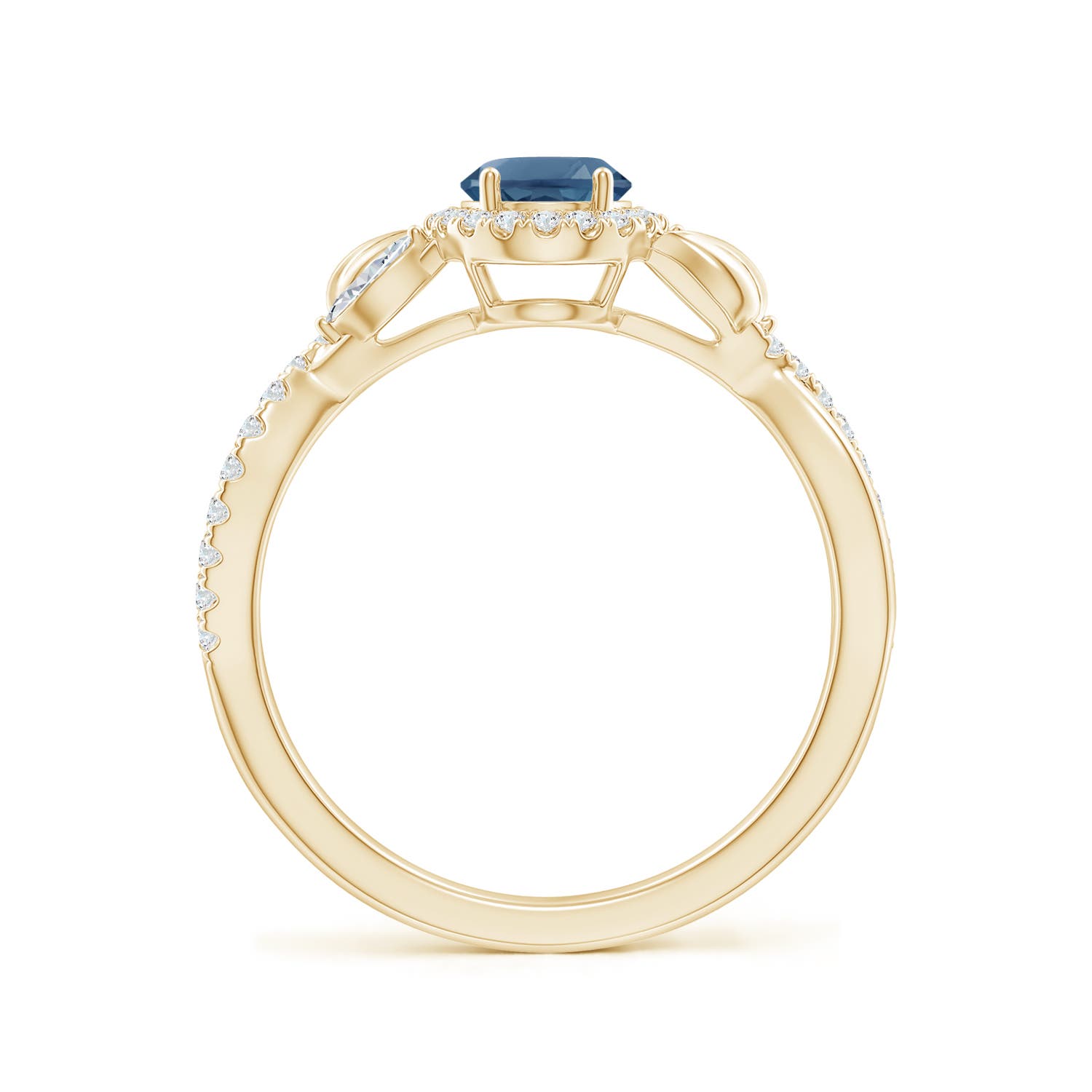 A - London Blue Topaz / 1.35 CT / 14 KT Yellow Gold