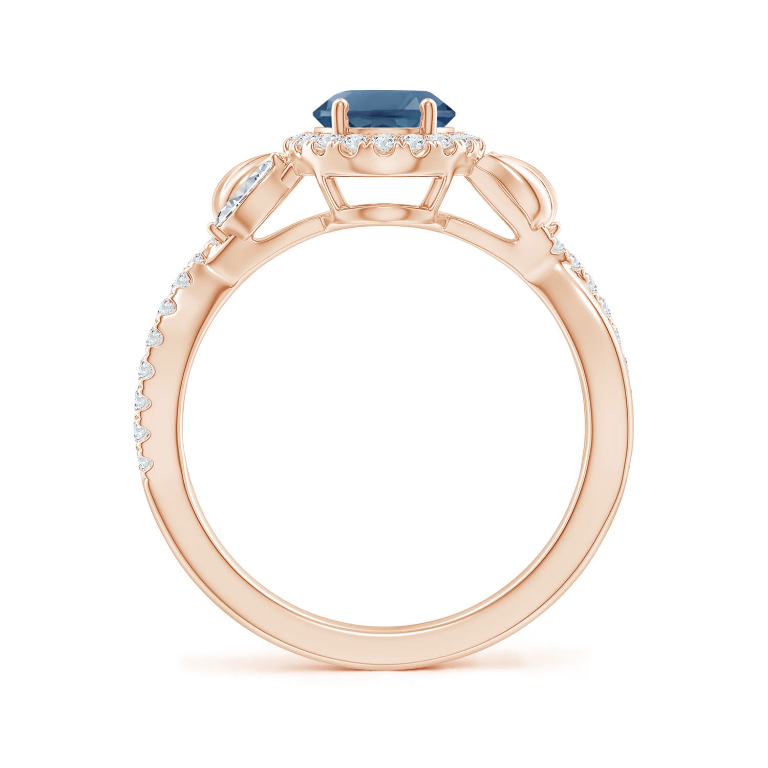 A - London Blue Topaz / 1.92 CT / 14 KT Rose Gold