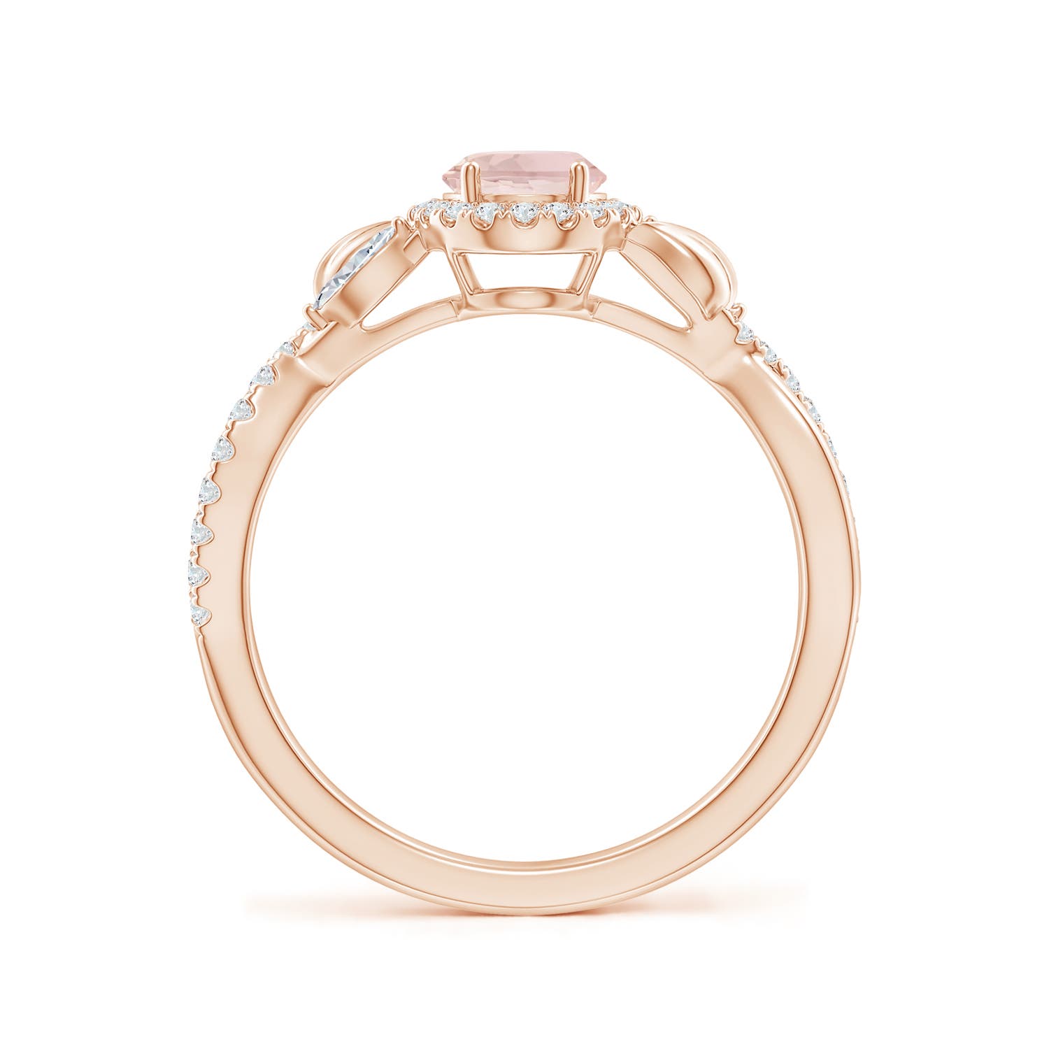 A - Morganite / 1.1 CT / 14 KT Rose Gold