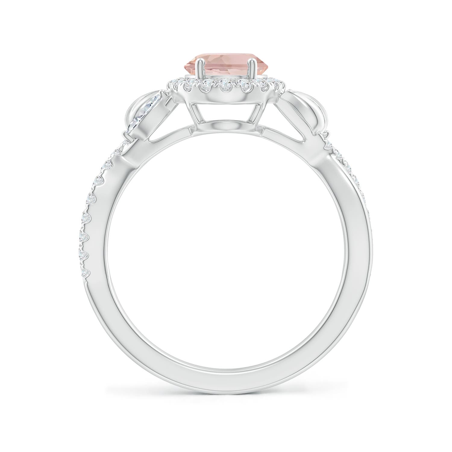 AA - Morganite / 1.52 CT / 14 KT White Gold