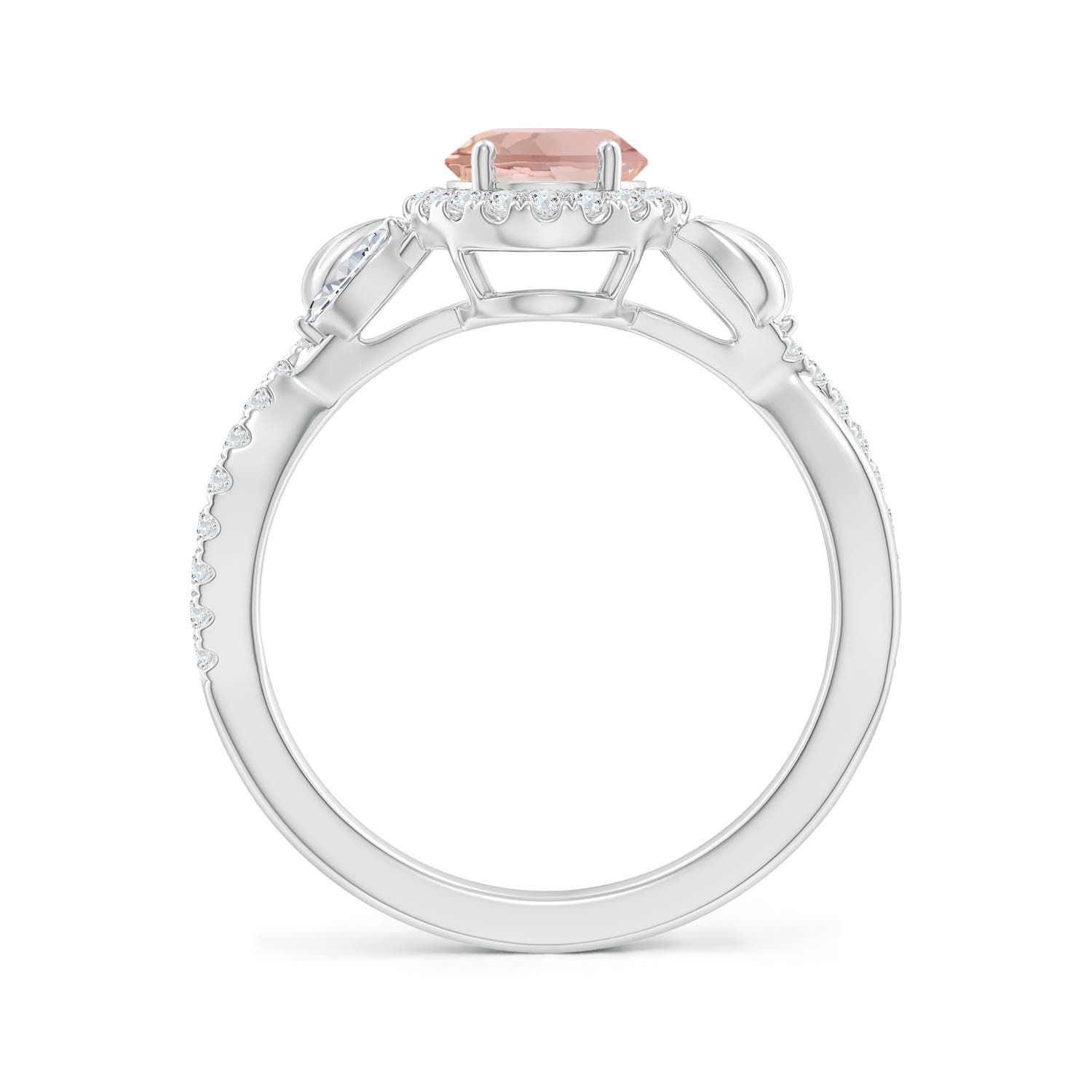 AAA - Morganite / 1.52 CT / 14 KT White Gold